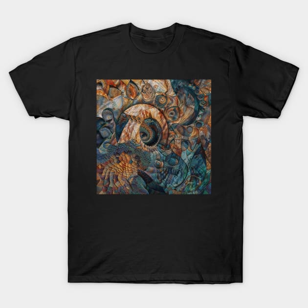 Interlocking Abstract Geometric Figures Dimensions T-Shirt by Creative Art Universe